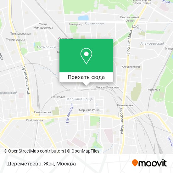 Карта Шереметьево, Жск