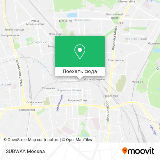 Карта SUBWAY