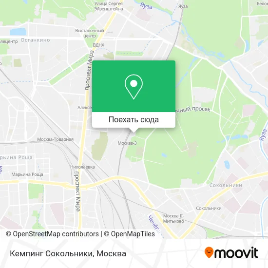 Карта Кемпинг Сокольники