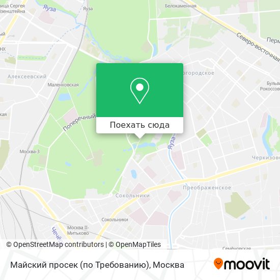 Карта Майский просек (по Требованию)