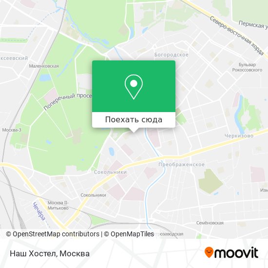 Карта Наш Хостел
