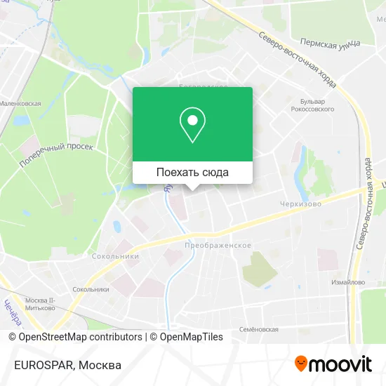 Карта EUROSPAR