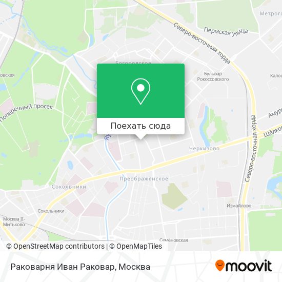 Карта Раковарня Иван Раковар