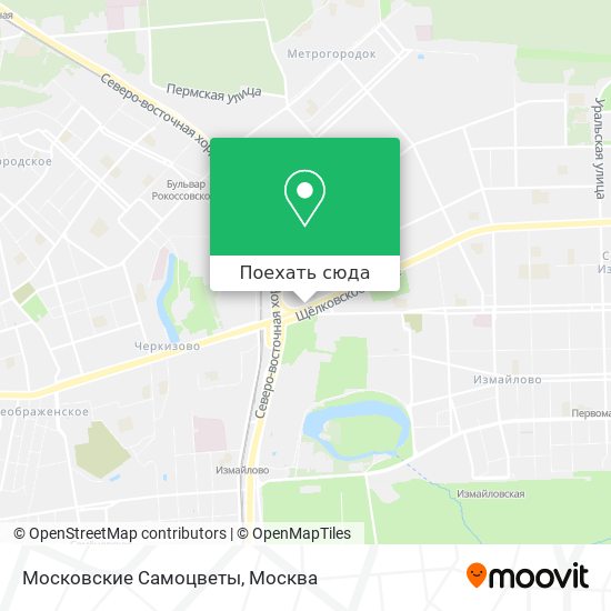 Карта Московские Самоцветы