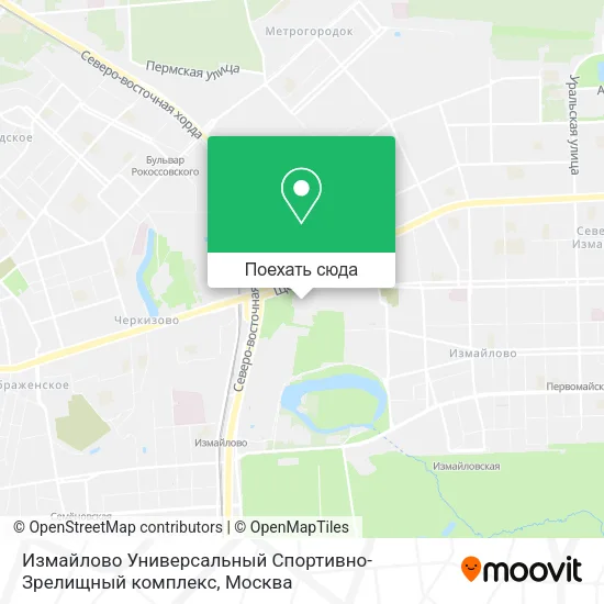 Карта Измайлово Универсальный Спортивно-Зрелищный комплекс