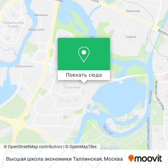 Карта Высшая школа экономики Таллинская