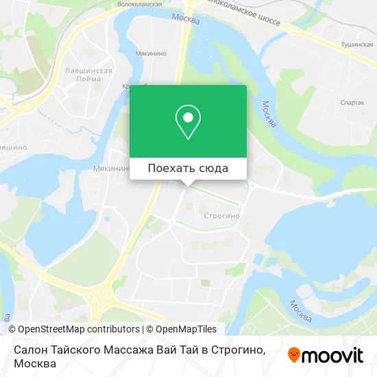 Карта Салон Тайского Массажа Вай Тай в Строгино