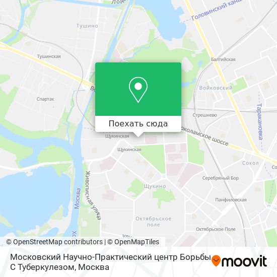Карта Московский Научно-Практический центр Борьбы С Туберкулезом