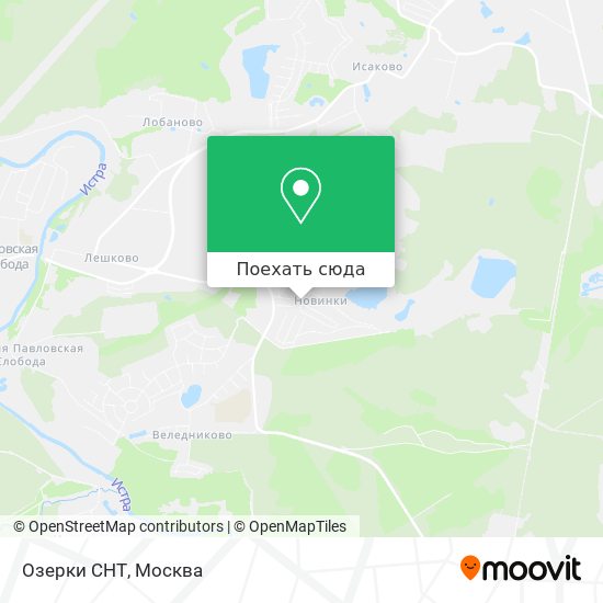 Карта Озерки СНТ