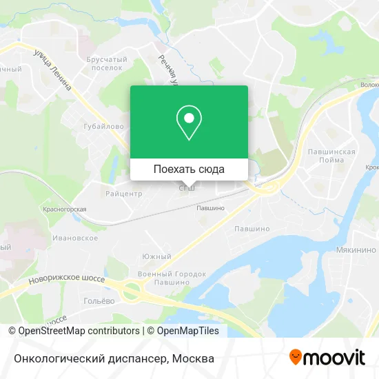 Карта Онкологический диспансер