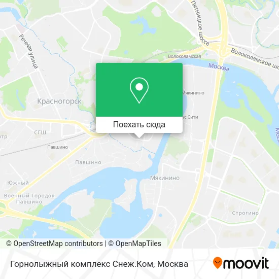 Карта Горнолыжный комплекс Снеж.Ком