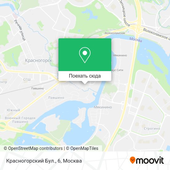 Карта Красногорский Бул., 6