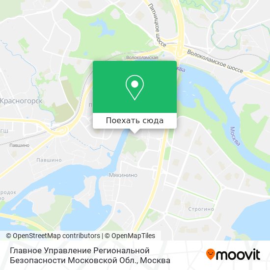 Карта Главное Управление Региональной Безопасности Московской Обл.