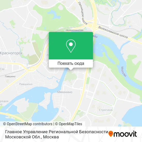 Карта Главное Управление Региональной Безопасности Московской Обл.