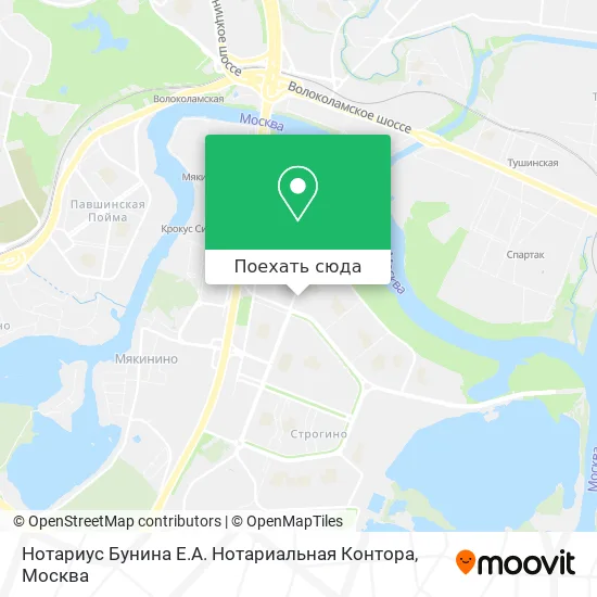 Карта Нотариус Бунина Е.А. Нотариальная Контора