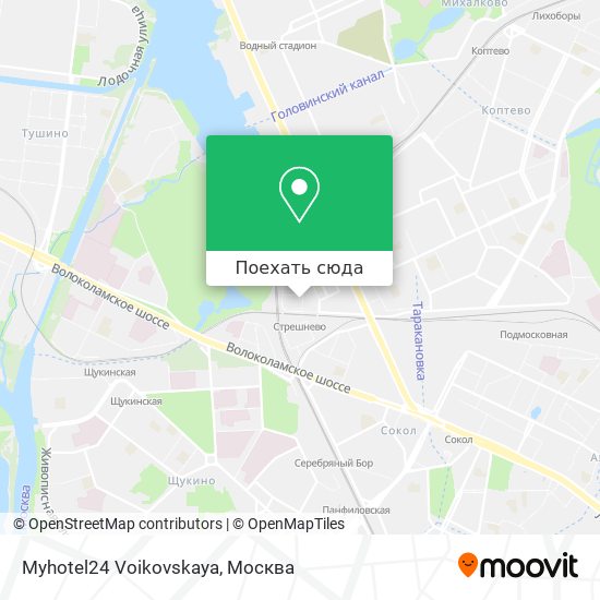 Карта Myhotel24 Voikovskaya