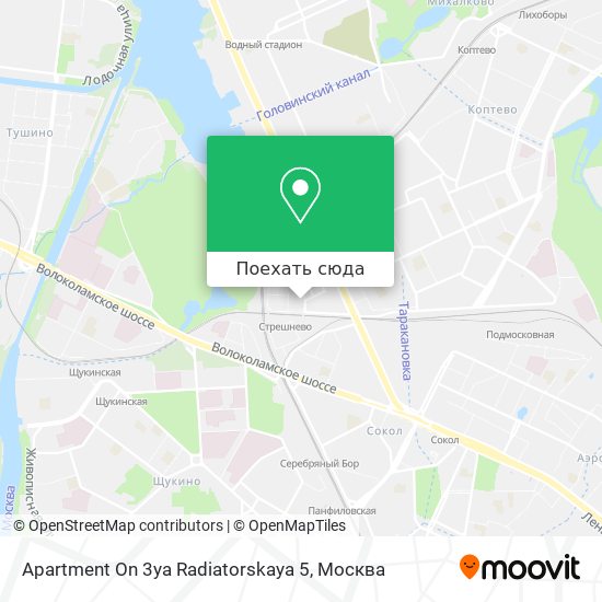 Карта Apartment On 3ya Radiatorskaya 5