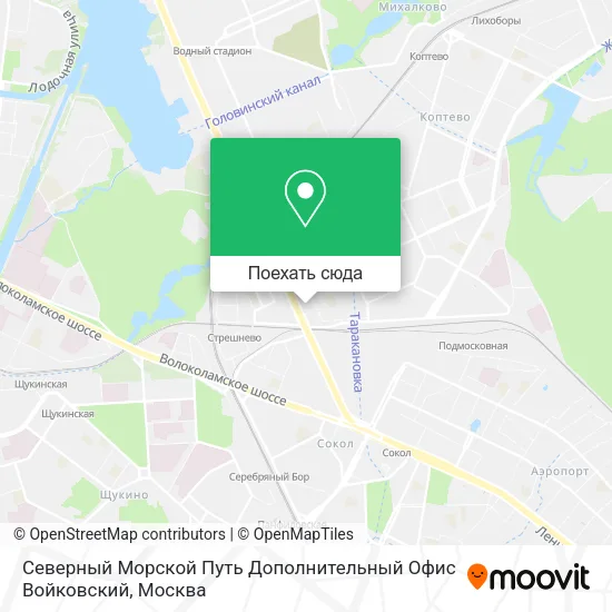Карта Северный Морской Путь Дополнительный Офис Войковский