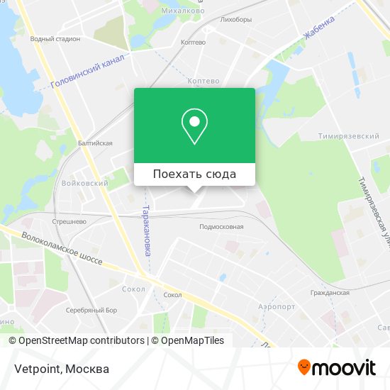 Карта Vetpoint