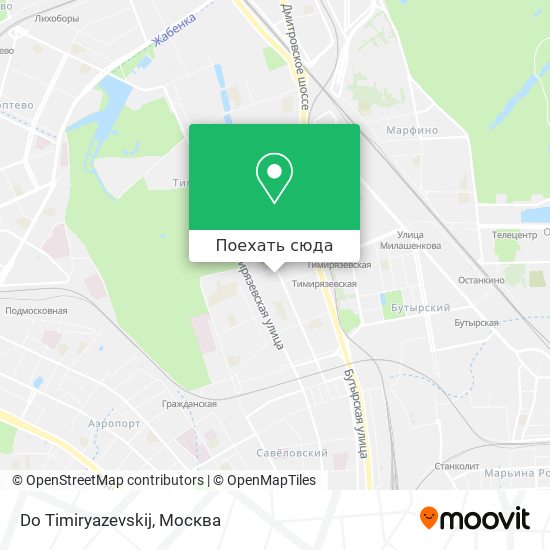 Карта Do Timiryazevskij