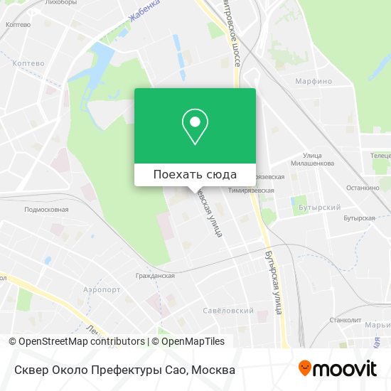 Карта Сквер Около Префектуры Сао