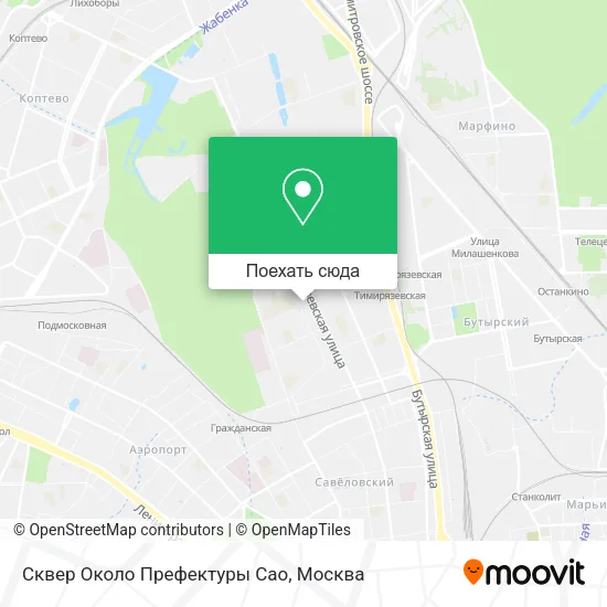 Карта Сквер Около Префектуры Сао