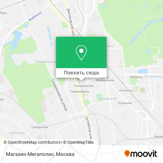 Карта Магазин Мегаполис