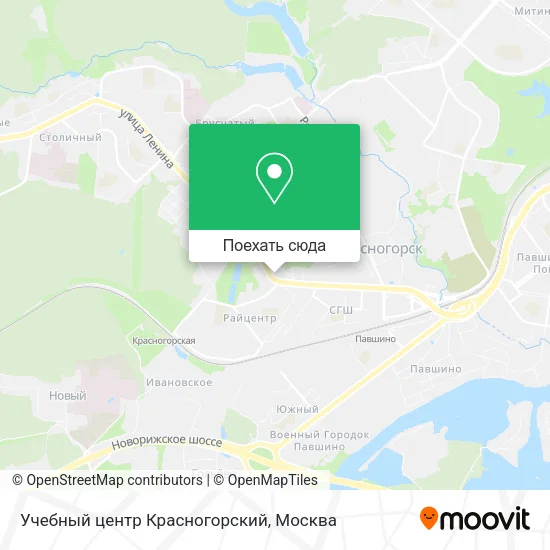 Карта Учебный центр Красногорский