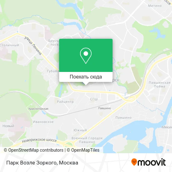 Карта Парк Возле Зоркого