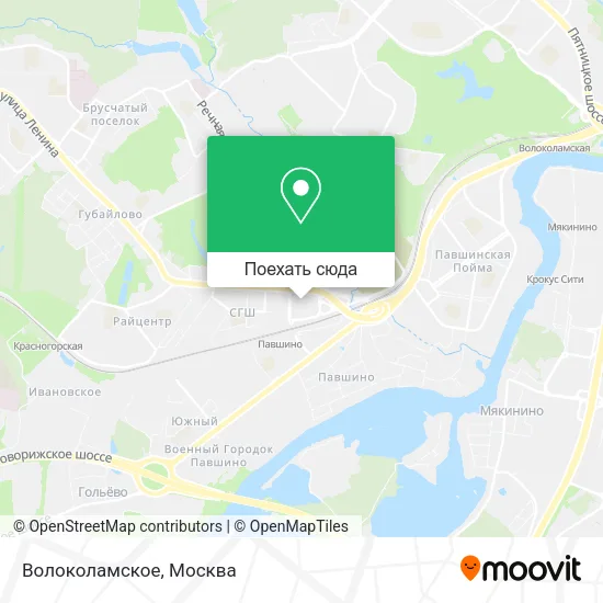 Карта Волоколамское