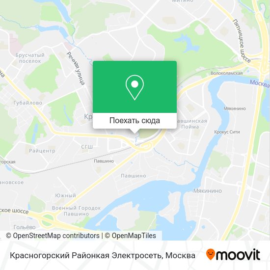 Карта Красногорский Районкая Электросеть