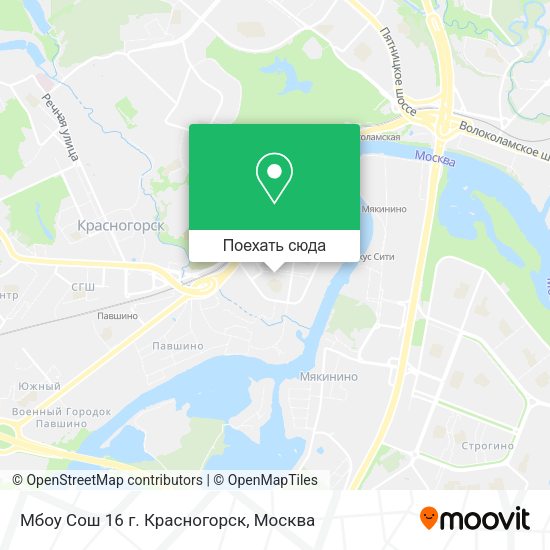 Карта Мбоу Сош 16 г. Красногорск