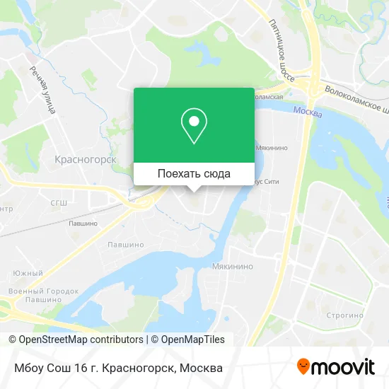 Карта Мбоу Сош 16 г. Красногорск