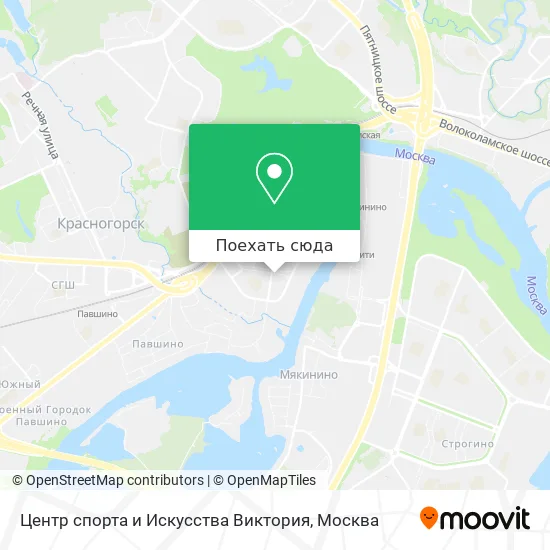 Карта Центр спорта и Искусства Виктория