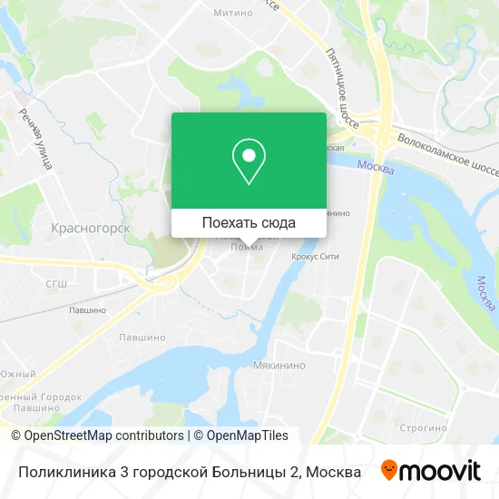 Карта Поликлиника 3 городской Больницы 2