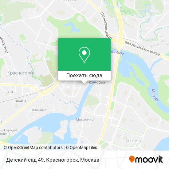 Карта Детский сад 49, Красногорск