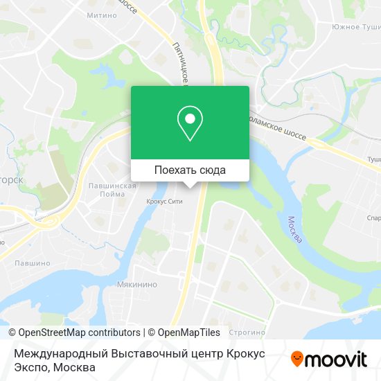 Карта Международный Выставочный центр Крокус Экспо