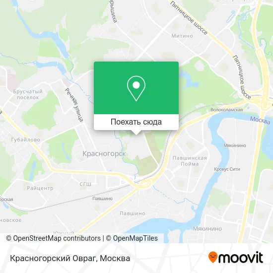 Карта Красногорский Овраг