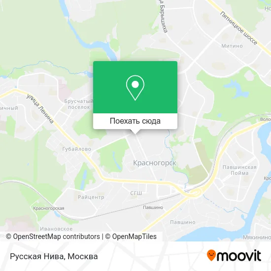Карта Русская Нива