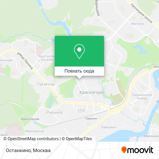 Карта Останкино
