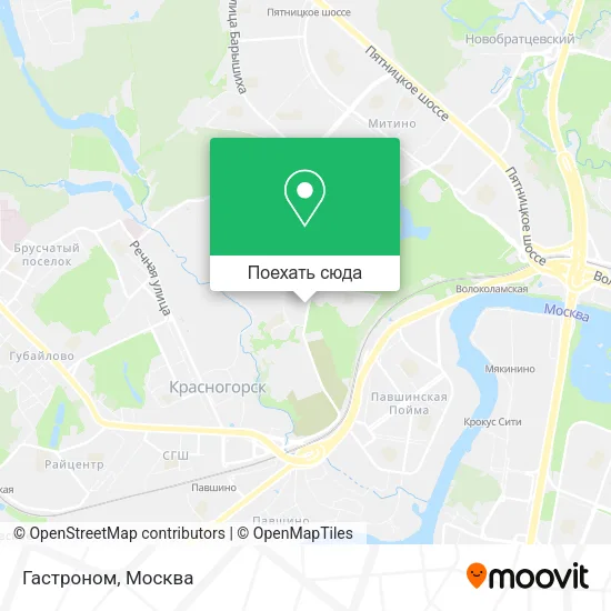 Карта Гастроном