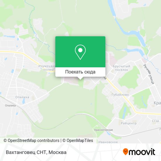 Карта Вахтанговец СНТ