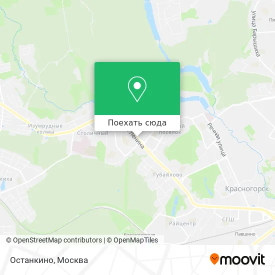 Карта Останкино