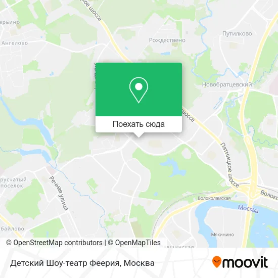 Карта Детский Шоу-театр Феерия