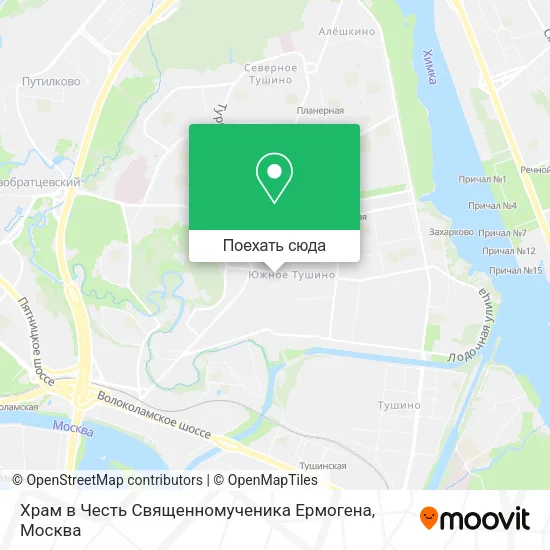 Карта Храм в Честь Священномученика Ермогена