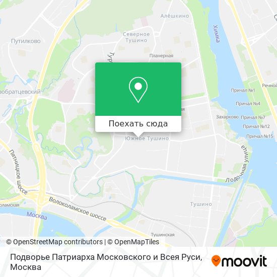 Карта Подворье Патриарха Московского и Всея Руси