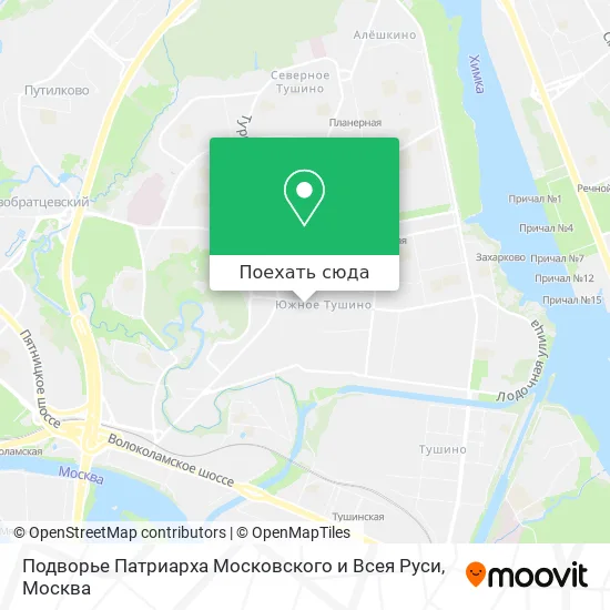 Карта Подворье Патриарха Московского и Всея Руси