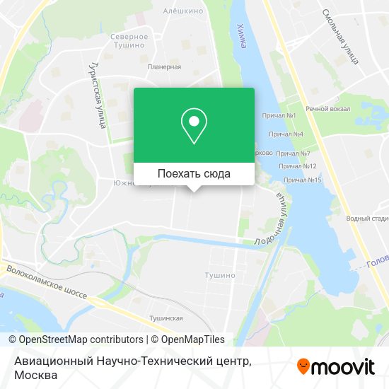 Карта Авиационный Научно-Технический центр