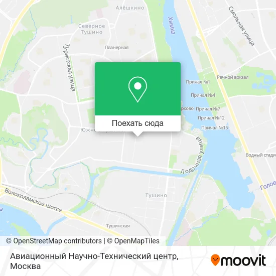 Карта Авиационный Научно-Технический центр