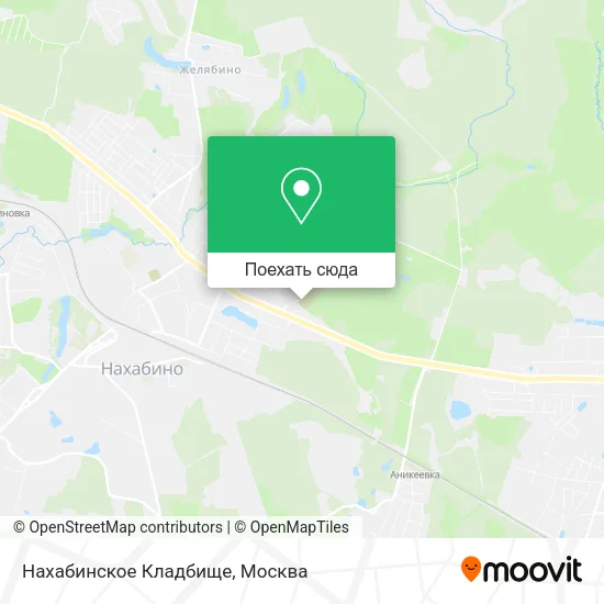 Карта Нахабинское Кладбище